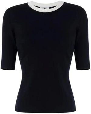 Elisabetta Franchi Round-Neck Knitwear - Black