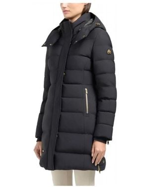 Moose Knuckles Series Nyluxe Watershed Shearling Trim Parka - Zwart
