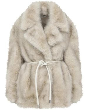 Sportmax Faux Fur & Shearling Jackets - Natural