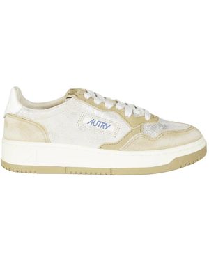 Autry Schoenen ,Veelkleurig ,Katoen Medalist Low - Wit