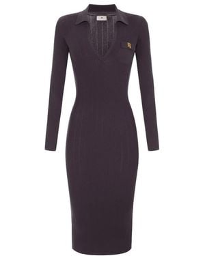 Elisabetta Franchi Midi Dresses - Blu