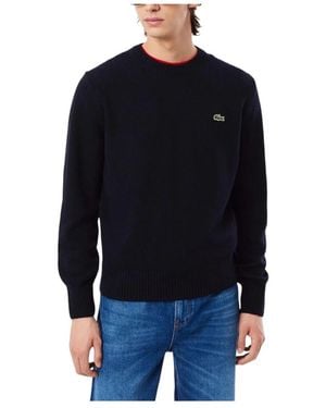 Lacoste Round-Neck Knitwear - Noir