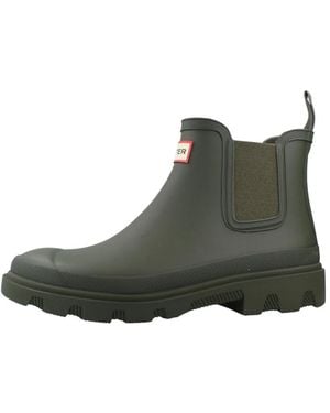 HUNTER Downpour Chelsea Boot - Grün