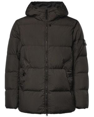 Stone Island Crinkle Reps Down Jacket - Zwart