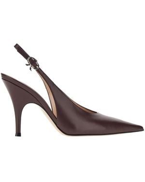Gianvito Rossi Sofia Slingback-Pumps Aus Leder - Braun