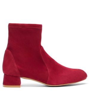 Stuart Weitzman Skulpturale sockenstiefelette - Rot