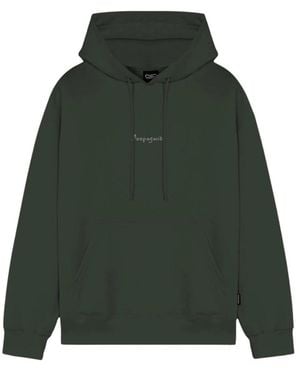 Propaganda Hoodies & Sweatvesten ,Groen ,Katoen Ribs Blossom Hoodie