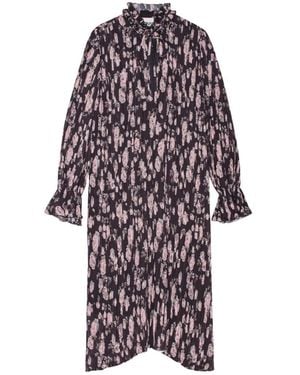 Ganni Midi Dresses - Purple