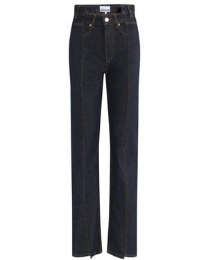 Ganni Straight Jeans - Azul