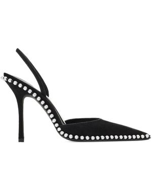 Alexander Wang Schoenen ,Zwart ,Leer Tia 105Mm Slingback Pump