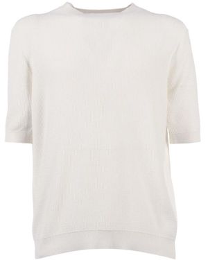 Ballantyne Pullover Manica Corta - Wit