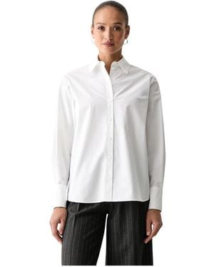 KARL LAGERFELD Katoenen Shirt - Wit