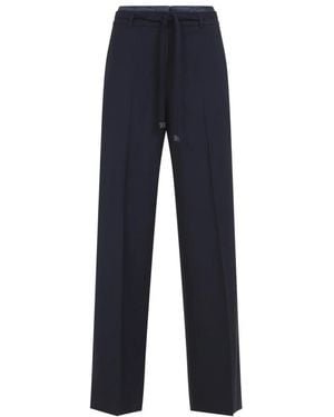 Peserico Wide Trousers - Bleu