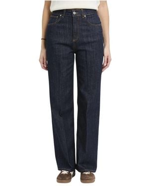 Dixie Anna Gerades Jeans - Blau