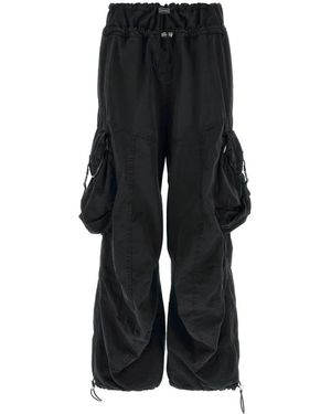 The Attico Wide Trousers - Black