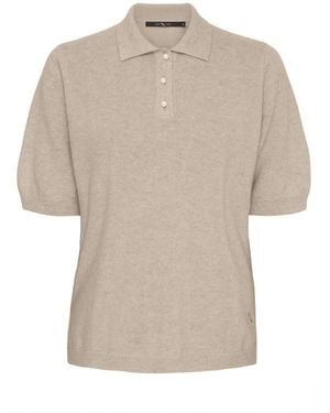 Btfcph Tops ,Wol Cashmere Pullover Met Korte Mouwen - Naturel