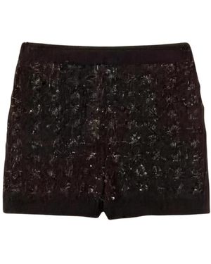 Twinset Korte Broeken ,Zwart ,Short Shorts