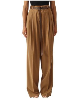 Max Mara Wide Trousers - Bruin