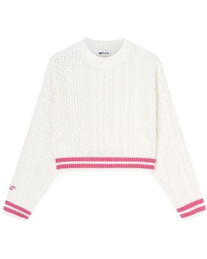 Gas Round-Neck Knitwear - White