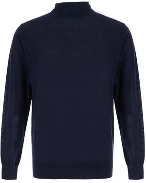 Kangra Turtleneck Trui Van Wol - Blauw