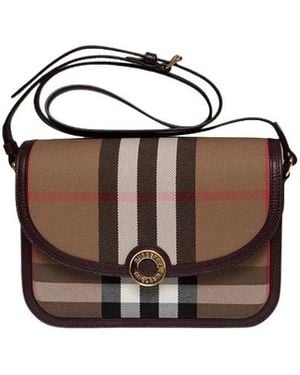 Burberry Line Medium Woladies Small Goods Eley Mix House Check - Braun