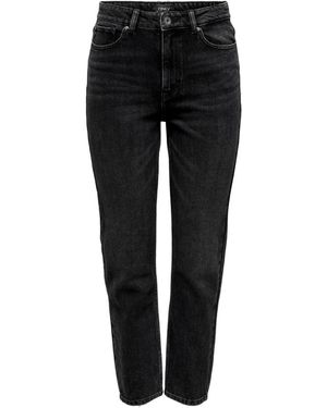 ONLY Emily high waist straight denim jeans - Nero