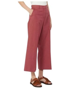 Weekend by Maxmara Wide Trousers - Rojo
