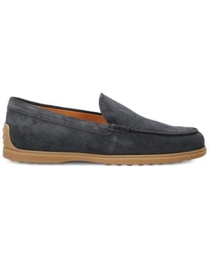 Tod's Gommino Wildleder Mokassins - Blau