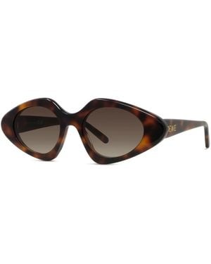 Loewe Schmale Sonnenbrille - Braun