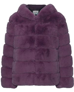 American Dreams Blake Korte Faux Fur Jas - Paars