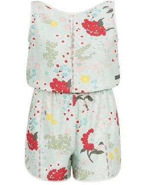 Pinko Jumpsuits & Playsuits ,Veelkleurig ,Lamped Jumpsuit - Wit