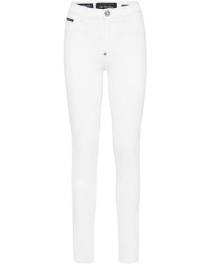 Philipp Plein Slim-Fit Jeans - Wit
