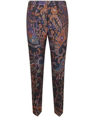 Etro Slim-Fit Hose - Rot