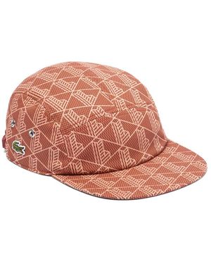Lacoste Accessoires ,Bruin ,Cappellino Con Visiera - Roze