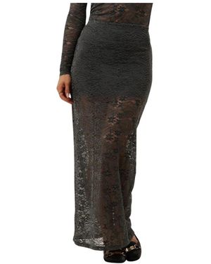 Modström Groene Maxi Rok Tildemd Stijl - Zwart