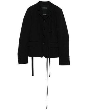 Ann Demeulemeester Light Jackets - Zwart