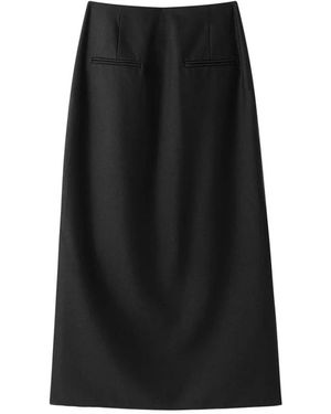 Viktoria Chan Midi Skirts - Negro