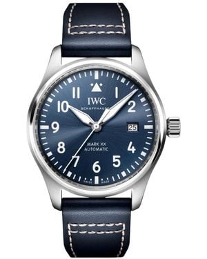 IWC Schaffhausen Accessoires ,Blauw ,Leer Pilot's Watch Mark Xx - Metallic
