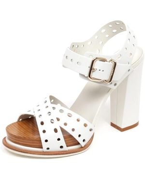 Tod's High Heel Sandals - White