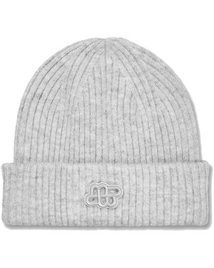 Munthe Accessoires ,Grijs ,Leer Beanie