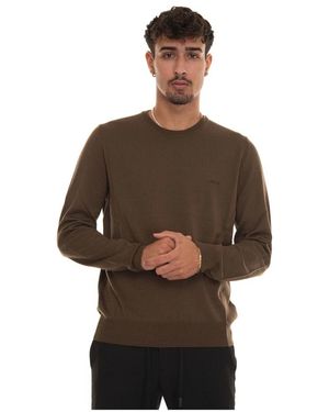 BOSS Round-Neck Knitwear - Brown