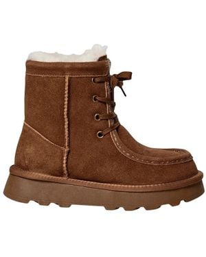 Sofie Schnoor Schoenen ,Bruin ,Suède Marthasw Teddy Boot