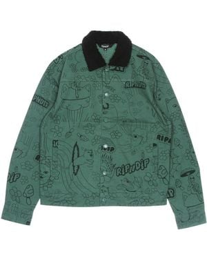 RIPNDIP Light Jackets - Green
