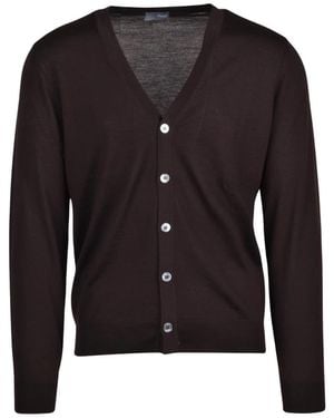 Drumohr Cardigan Sottile - Schwarz