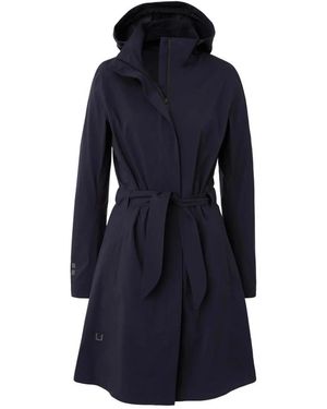 UBR Jassen ,Zwart ,Leer Zwarte Elektra Coat Jassen - Blauw
