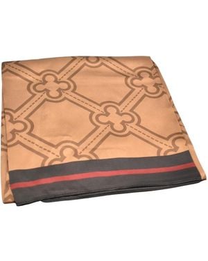 V73 Silk Scarves - Brown