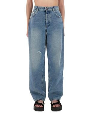 Moschino Jeans ,Blauw ,Katoen Loose-Fit Jeans