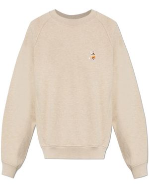 Maison Kitsuné Sweatshirt Mit Taschen - Weiß