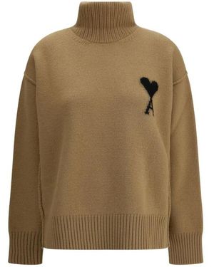Ami Paris Turtlenecks - Green