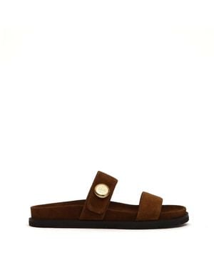 Tory Burch Sliders - Brown